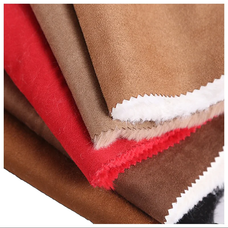 Модная 100% Полиэстеровая меховая ткань, оптовая продажа замшевых тканей из искусственного меха
