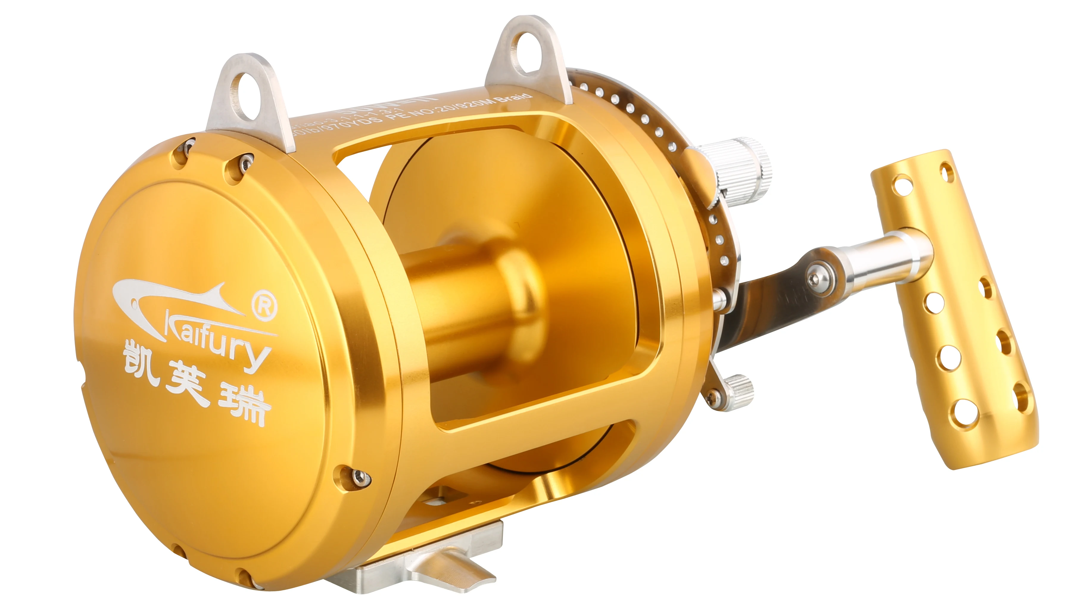 Factory Making Deep Sea Saltwater Carp Bass 20w 30w 50w 80w 2speed Big Game Boat Fishing Reels