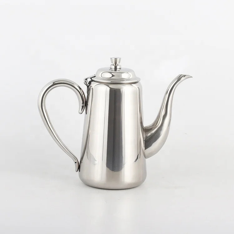 Luxury Unique 900 ML Stainless Steel Green Black Tea Tea Pot Set Top quality