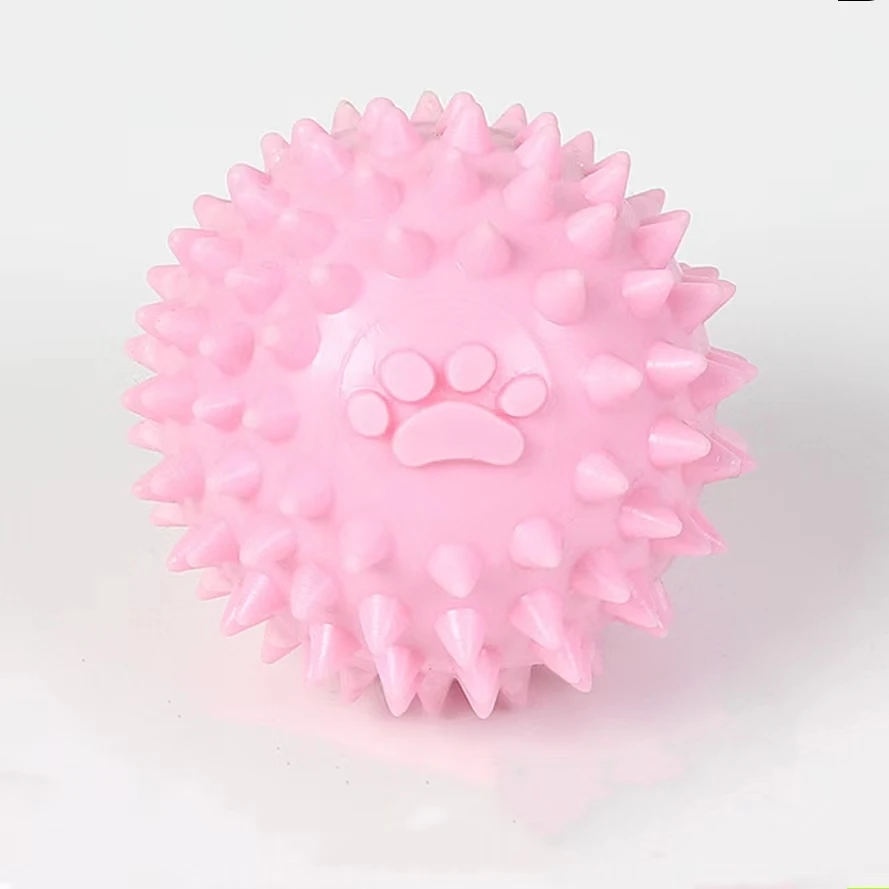 Pet Dog Toy Paw Spike Ball Teeth Cleaning Pet Interactive Movement Toys Grinding Chew Toy
