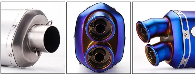 Universal 51mm Motorcycle Exhaust Muffler Pipe Escape Moto exhaust for exhaust motorcycle Honda CBR250 CB400 YZF FZ400 Z750