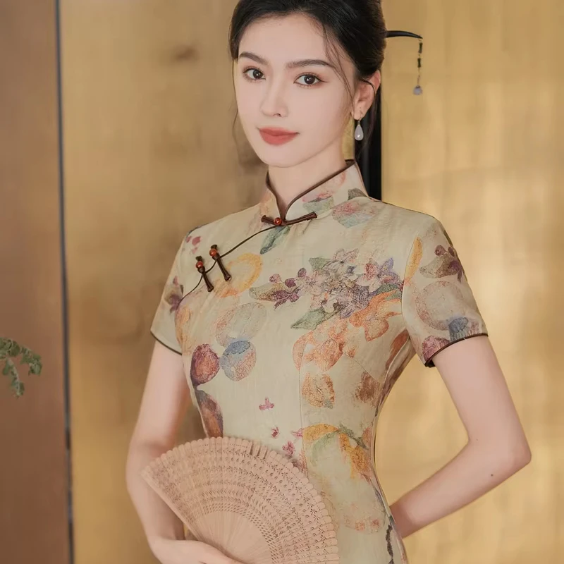Новый популярный продукт ручной работы китайское платье Ципао традиционное чонсам