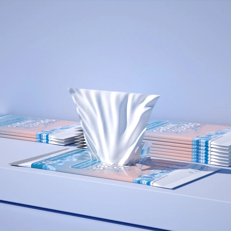 Mint Cool Feeling Wet Wipes Refreshing Cleaning Wet Tissue