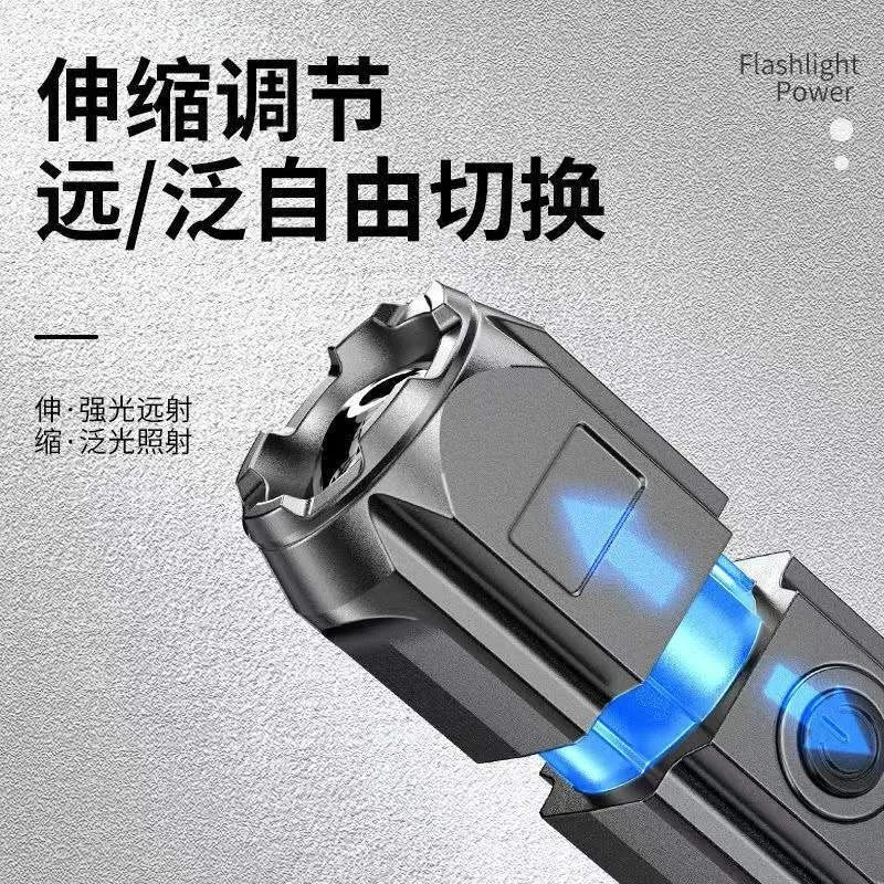 High Lumens Flashlights with Waterproof Zoomable Flash Light for Outdoor