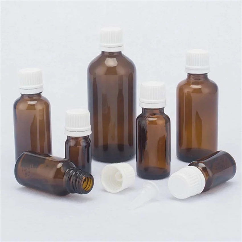 
In Stock 5ml 10ml 15ml 20ml 30ml 50ml 100ml Essential Oil Amber Glass Dropper Bottle 