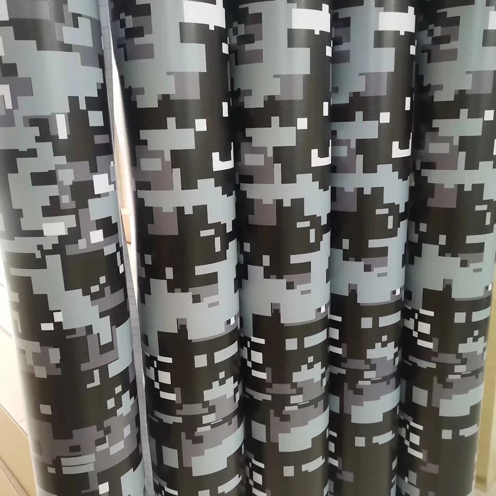 WRAPMASTER 1.52*30m Grey Digital Camo Vinyl Foil Auto Protection Film Sticker Bomb Vinyl Wrap Car Sticker Dropshipping