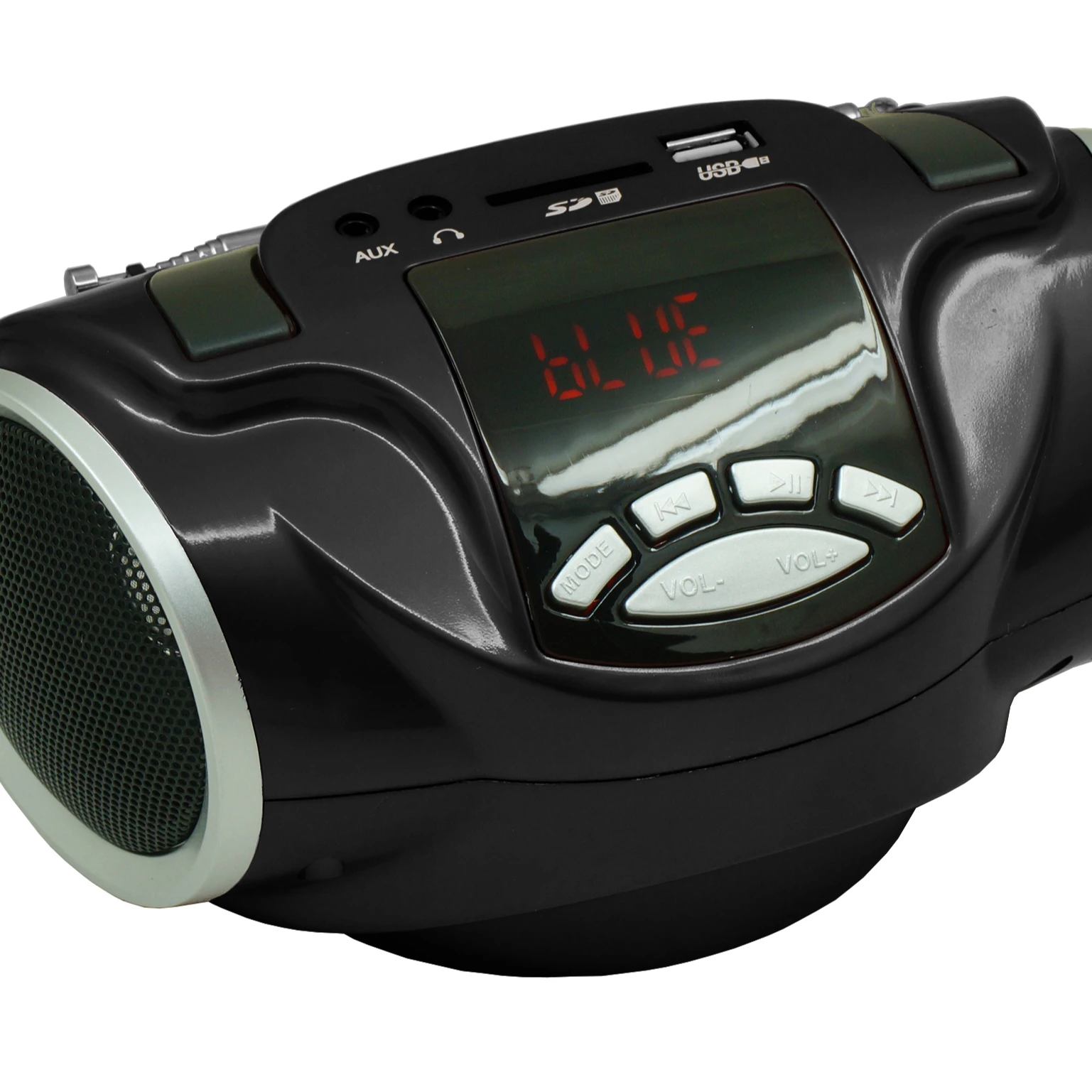 Double Led Display Speaker Rechargeable usb tf Music Radio Boombox Blue tooth Portable Boombox fm Display Radio