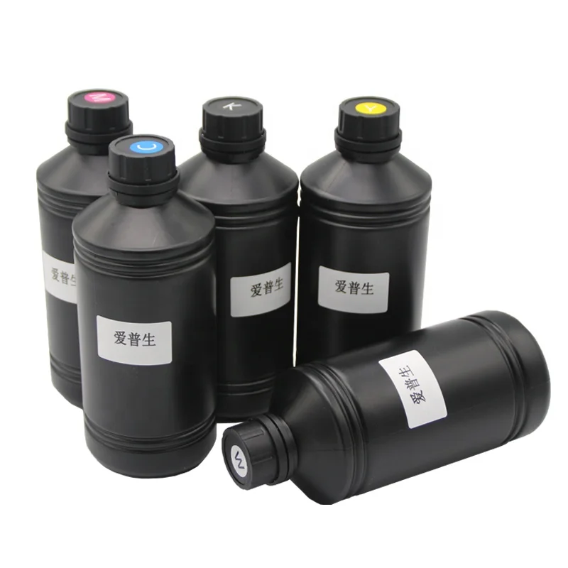 JESI-6 Colors UV Ink for Flatbed Printer DTF Printing Inks on PVC and Glass Sheet