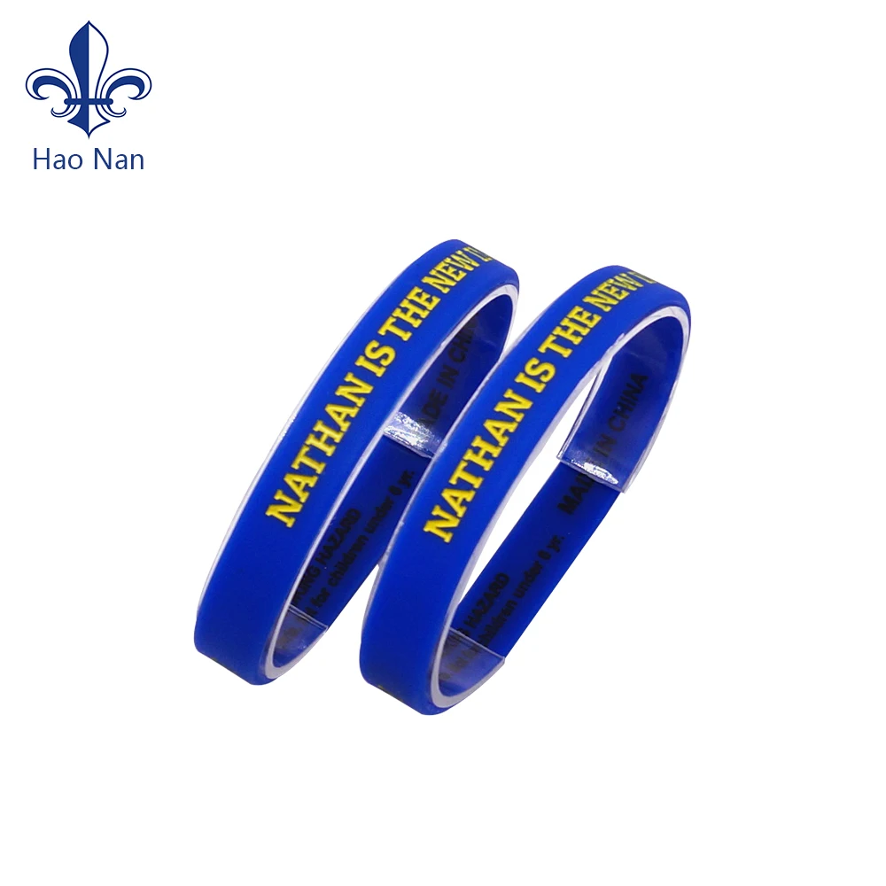 Factory Wholesale Custom Soft Rubber Bracelet Safety Silicone Sports Bracelet Logo Custom Bracelet Wristband