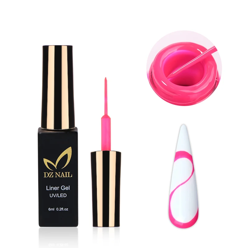 Nail Art Product  Liner Nail Polish Soak Off Uv Gel Soak Off Uv Gel Neon Gel Polish Liners