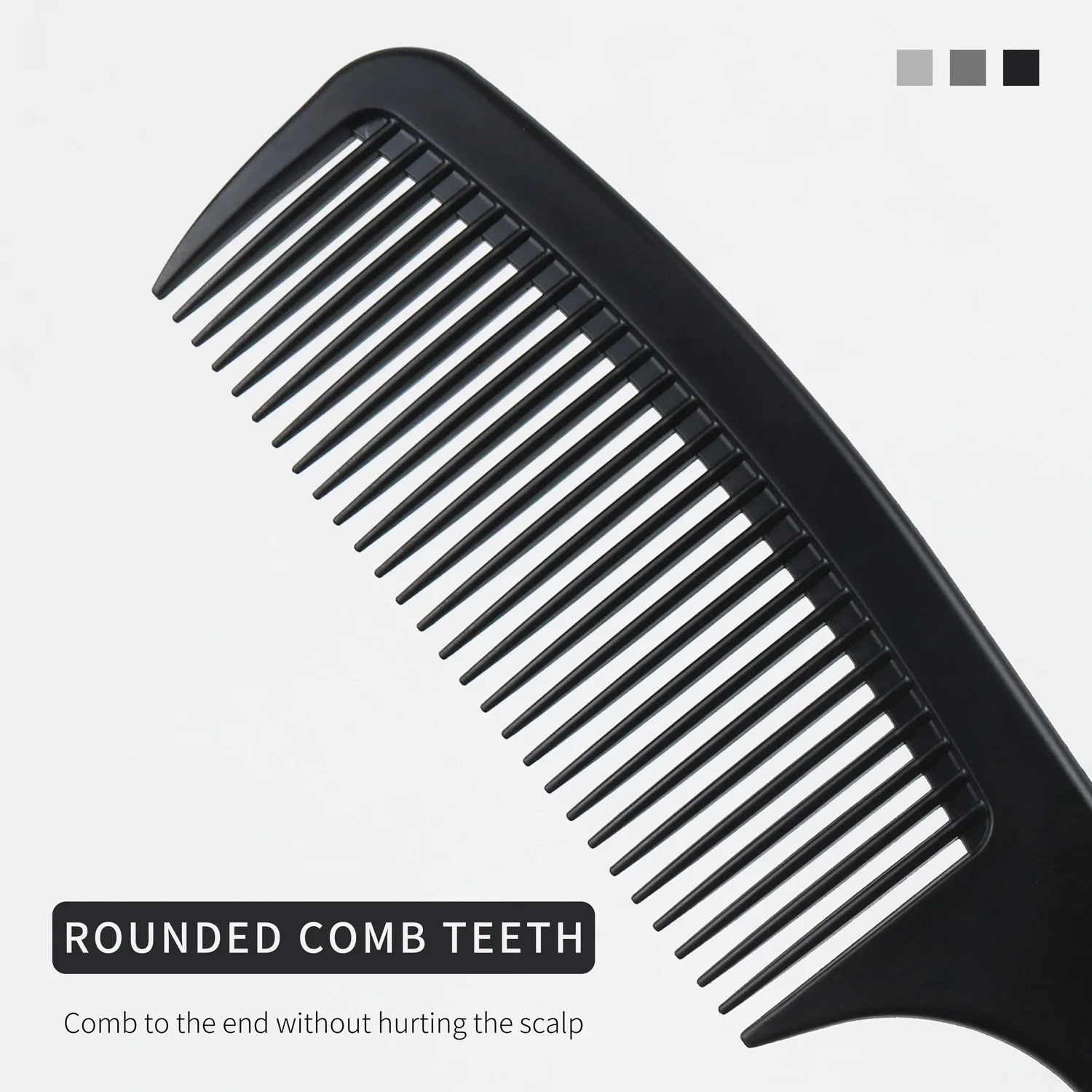 Durable and Anti Static Wide Teeth Comb Set cheap personalized flat styling hair comb custom logo for barber