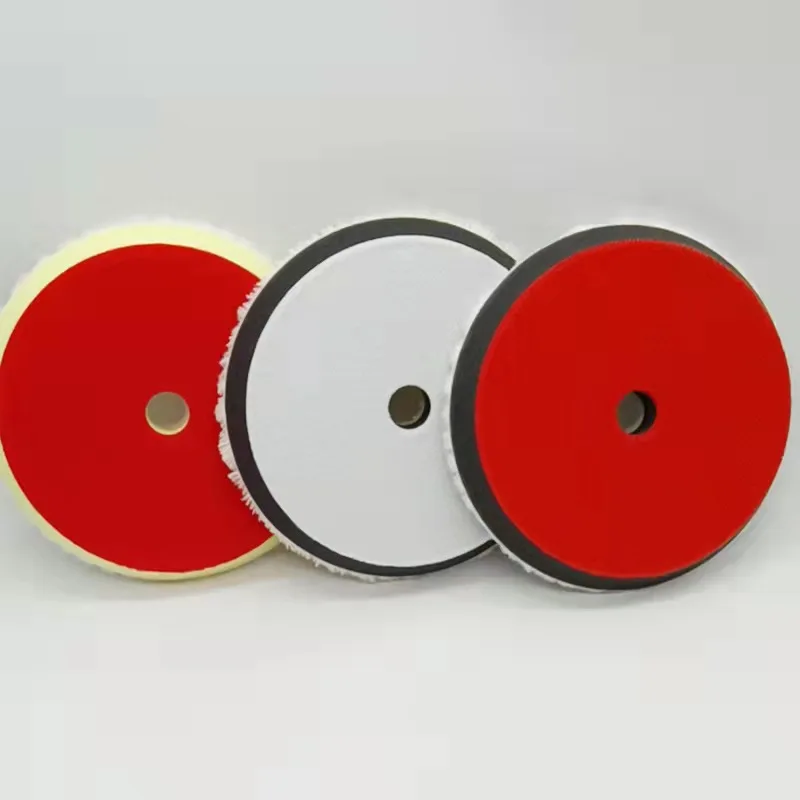 Rotary car polisher buffing pad soft wool polishing pad for compound cutting and polishing