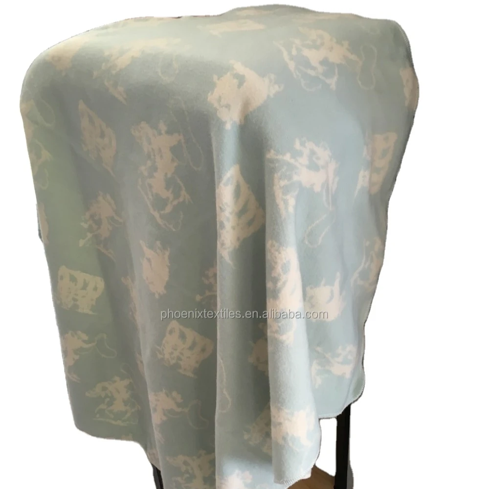 Recycled super soft baby 100%  merino wool blanket throw