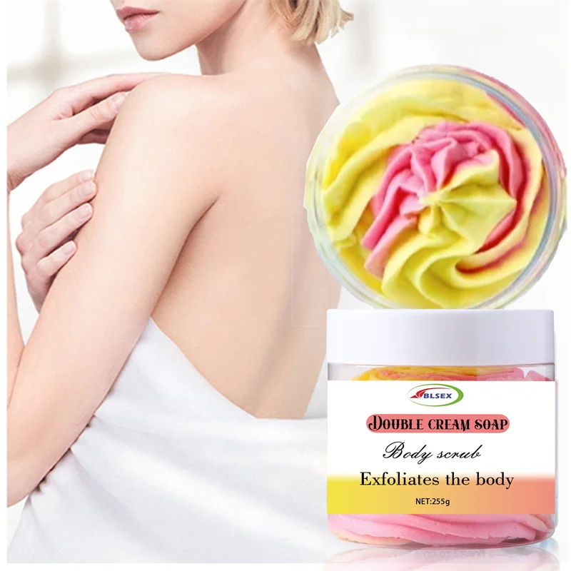 Dry Skin Hydrating Moisturizing Organic Fruit Rainbow Colorful Ice Whipped Shea Body Butter Cream Creamy Texture Fast Absorption