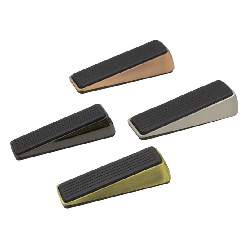 Moving Top Door Device Anti-collision Door Stopper Zinc Alloy Anti Slip Rubber Underground Stopper Top Door Stopper