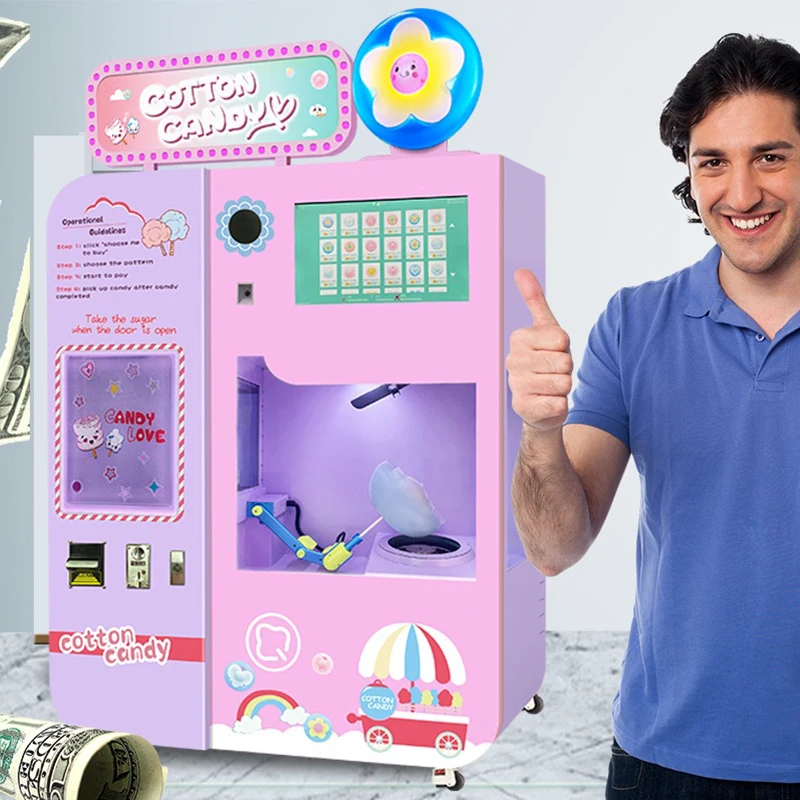 Commercial Robotic Equipment Cotton Candy Machine
