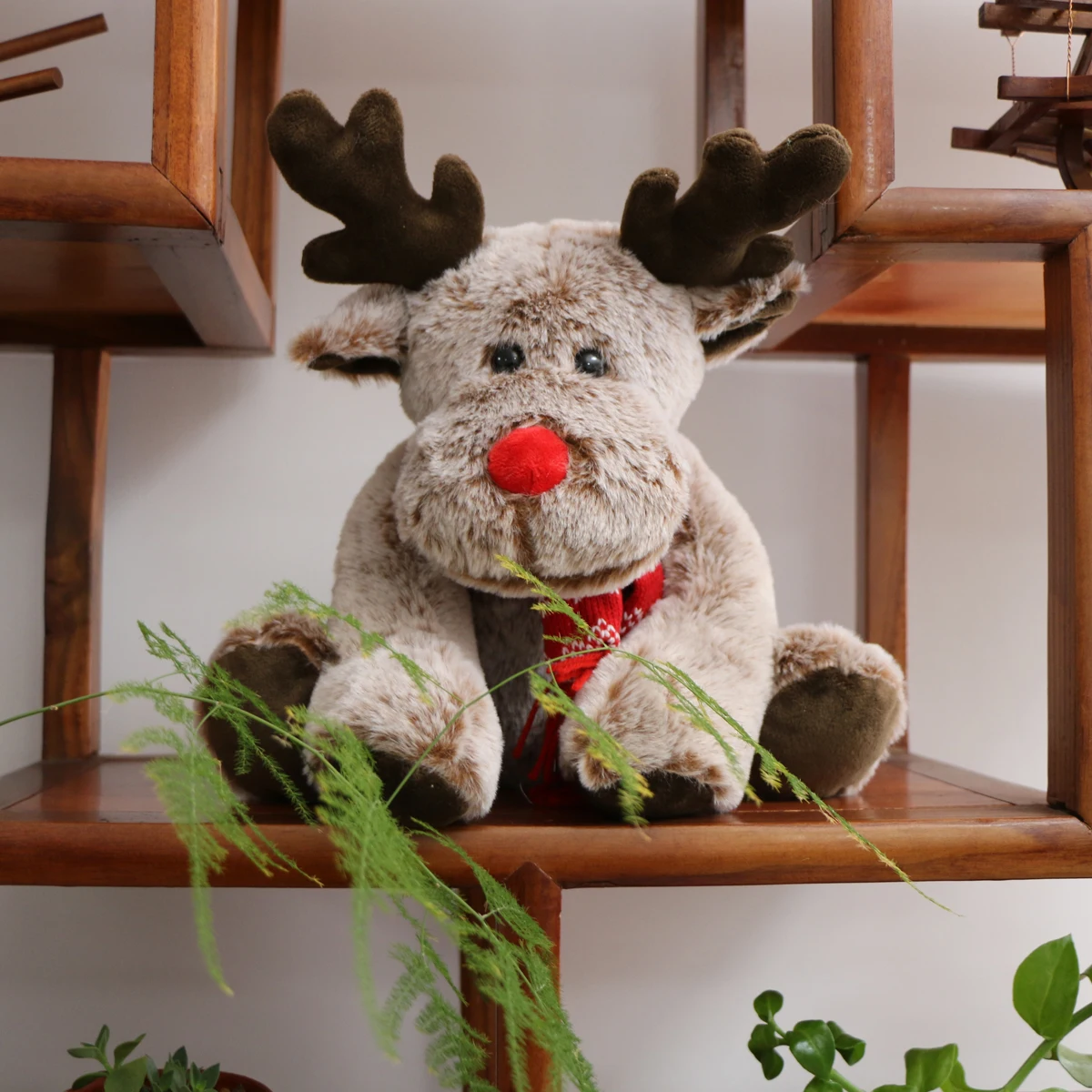 High Quality Cotton Deer Toy Plush Factory Direct-Christmas Holiday Home Decoration Keychain Gift Christmas Doll