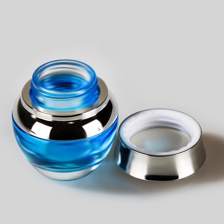 
customize volume clear glass jar gold cosmetic packaging frosted bottle glass cosmetic jar 