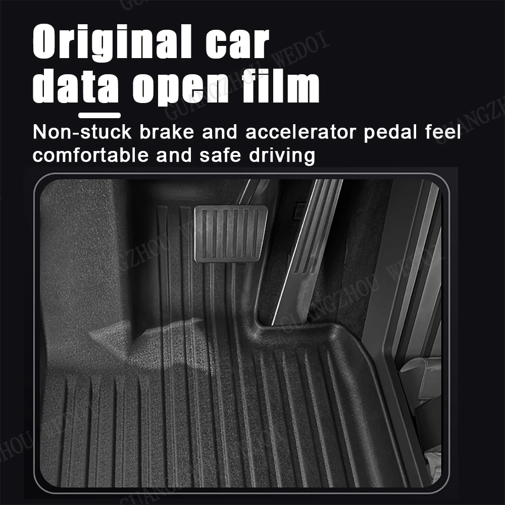 Custom for tesla Accessories 3D tpe Waterproof Car Floor Mats for Tesla Cybertruck trunk mat accessories 2024