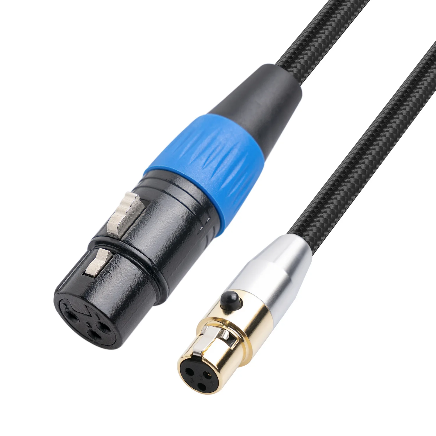 Mini XLR female to XLR female audio adapter cable for Camera Video Assist