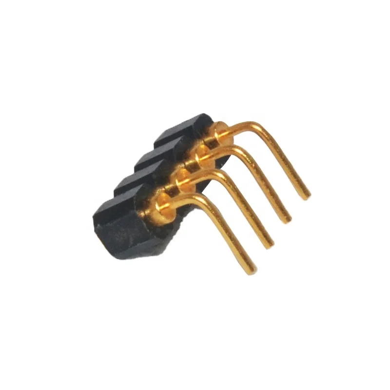 Right Angle Pogo Pin Large Current 4 Pins Adapter for Power Connector 4p