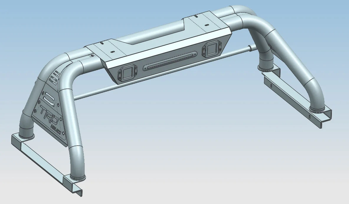 Iron Steel Black Car Accessories China Manufacturer Roll Bar for Toyota Hilux Revo