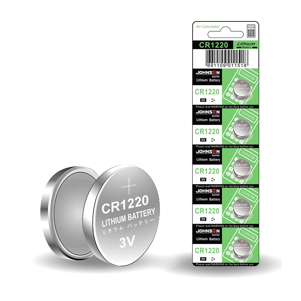 CR1220 Lithium Button Coin Batteries 3V 35 mAh premium quality low factory price OEM/ODM/ISO9001/ISO14001/CE/TUV/RoHS/BSCI/IEC