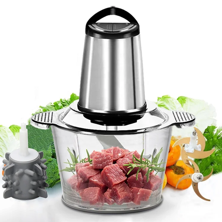 Хит продаж, Электрический измельчитель мяса 3L, измельчитель овощей из нержавеющей стали, кухонный комбайн, производитель