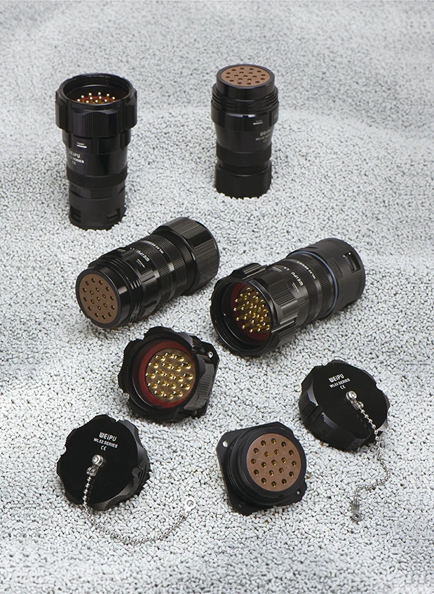 WL52K19TADI IP67 Waterproof 19 Pins Screwed socket Connector