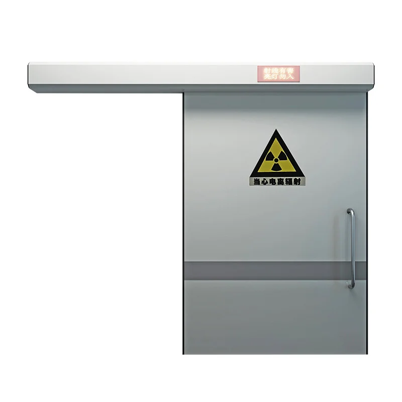 Automated Lead Barrier Sliding Door Optimal Protection for Healthcare Hygienic Sealed Entryway Radiation Protection Door