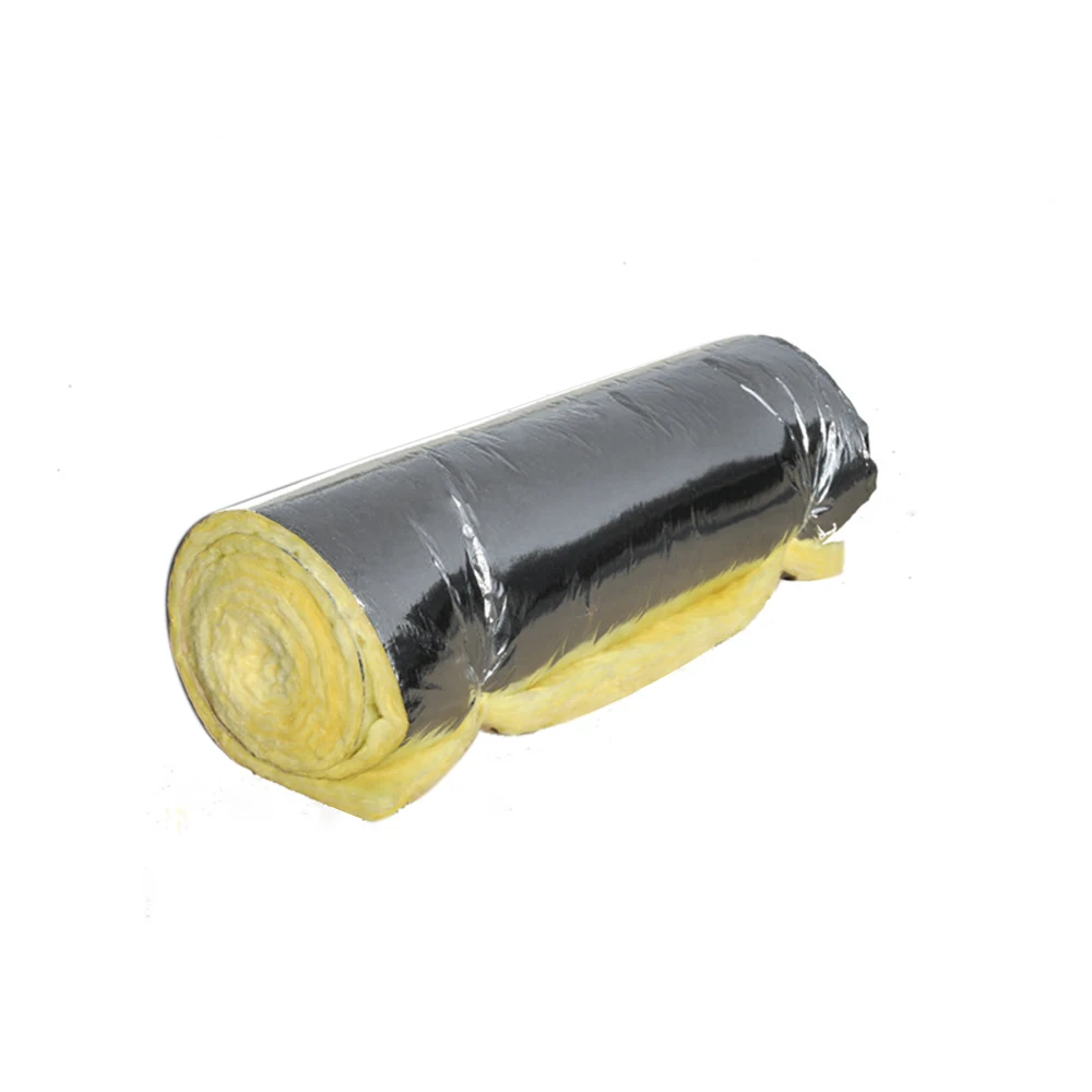 Glass Wool Sound Absorption Coefficient Fiberglass Wool Heat Insulation Glass Wool 50mm 75mm  With Veneer