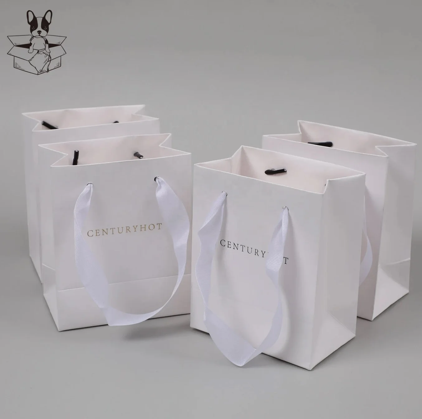 Wholesale  Paper Jewelry Bag Shopping Bag With Custom Logo Jewekry Packaging Paper Bag