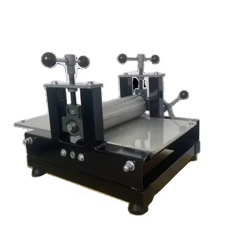 Manual Ceramic Roller Press Machine Desk Pottery Slaps Rollers Pottery Making Tools for Ceramic Arts