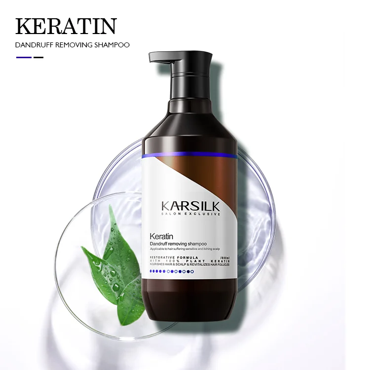 500ml Deeply Clean Anti-Itching Anti-Dandruff Natural Herbal Keratin Shampoo Set Hair Treatment OEM Hair Shampoo