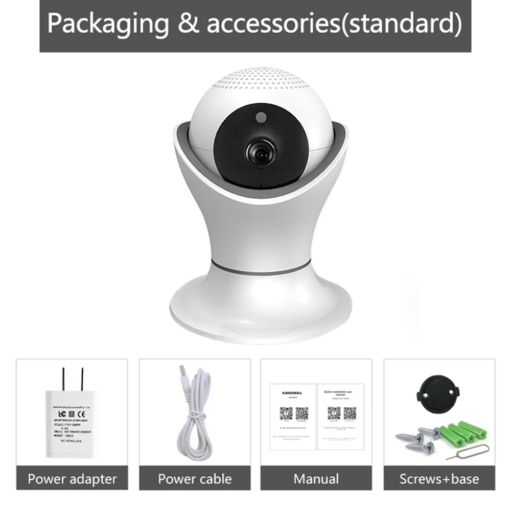 
360EyeS CCTV System HD Dome WiFi P2P Diy 360 Degree Smart Motion Sensor Security Wireless Baby Camera 