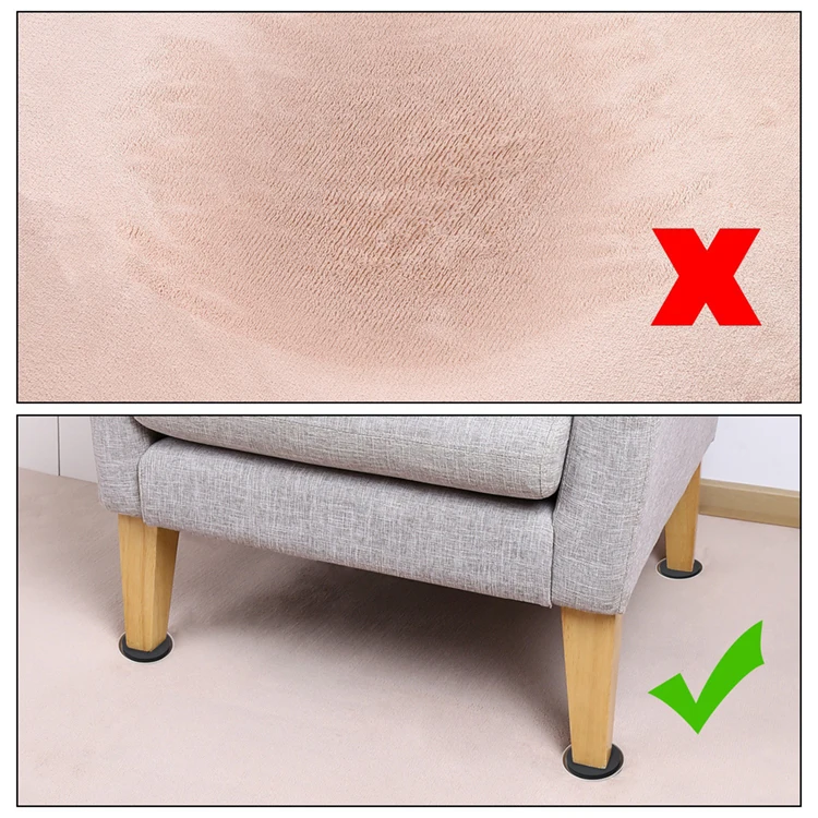 New Design Wholesale Plastic Tray Disc Durable Easy Moving Reusable Heavy Furniture Sliders 16Pcs