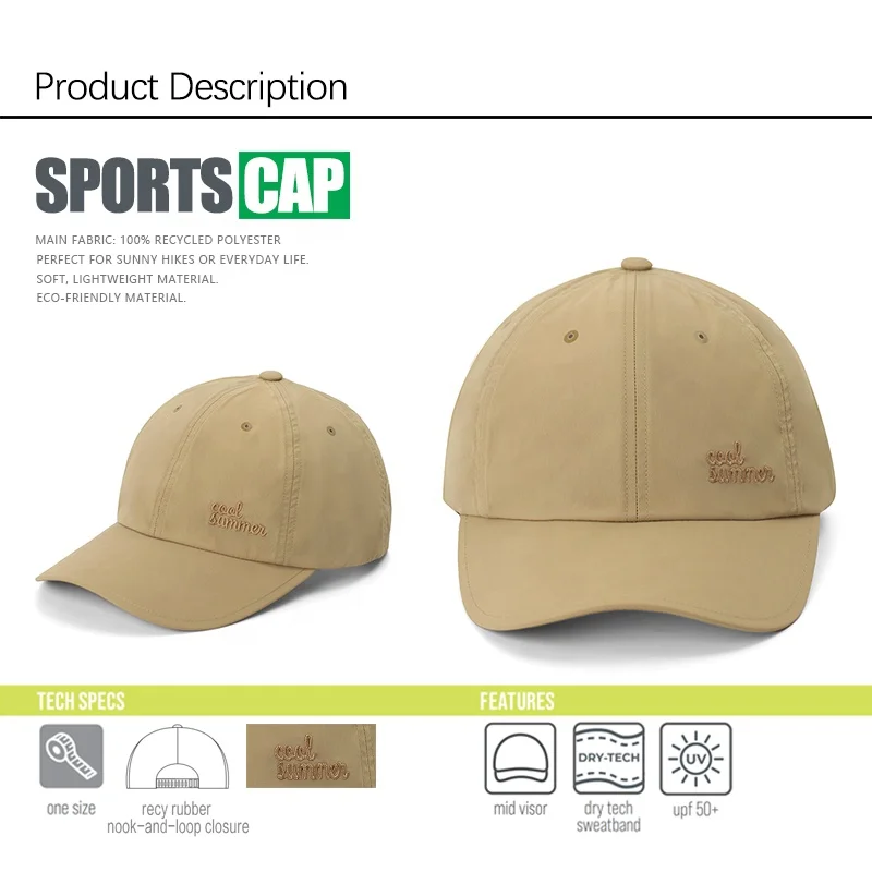 Custom Embroidery Logo Blank Hat Dry Fit Sports Caps For Men Summer sunscreen shade golf baseball cap