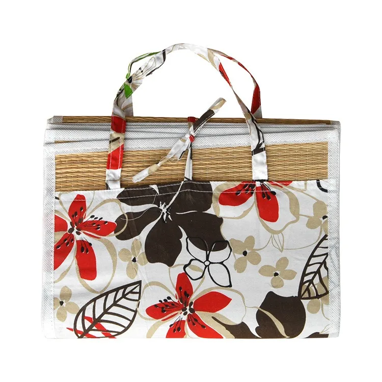 Custom Portable Straw Beach Pad Summer Sleeping Mat