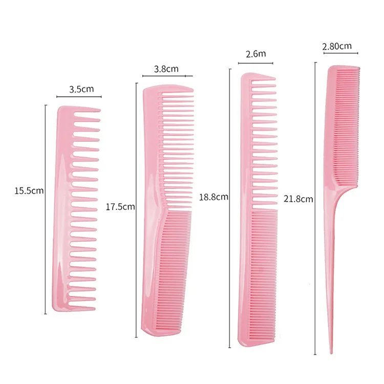 8 Pcs Hair Comb Anti-static Straight Hair Combs Brushes Salon Hairdressing Hair Combs Set