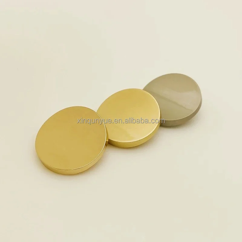 High-Grade Gold round Suit Buttons for Men Women Delicate Coat Buckles with Sustainable Features Decorated Clothing Leather Logo