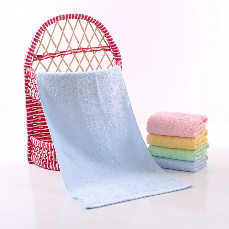 
reusable 100% bamboo fiber organic cotton cute baby kids bath towel set and bamboo golf hand face towels muslin towelling fabric 