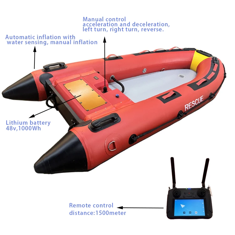 JHW 2.2m Inflatable Kayak Jet Ski Electric Boat and Pontoon Plastic Boat Premium Kayak Product