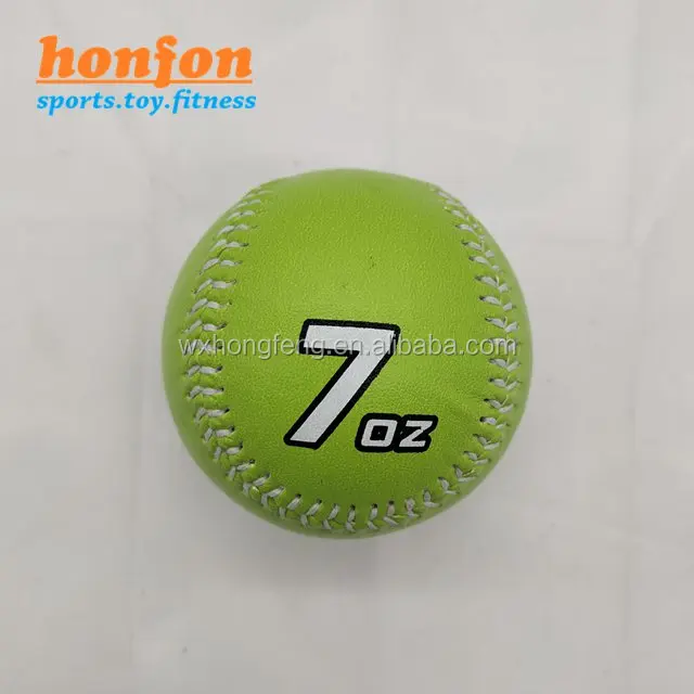 7.3cm dia. 7oz leather weighted balls for softball training balls