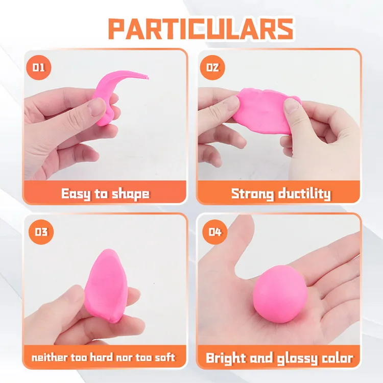 400g Art Craft DIY Children Handmade Non-Toxic Colored Polymer Clay