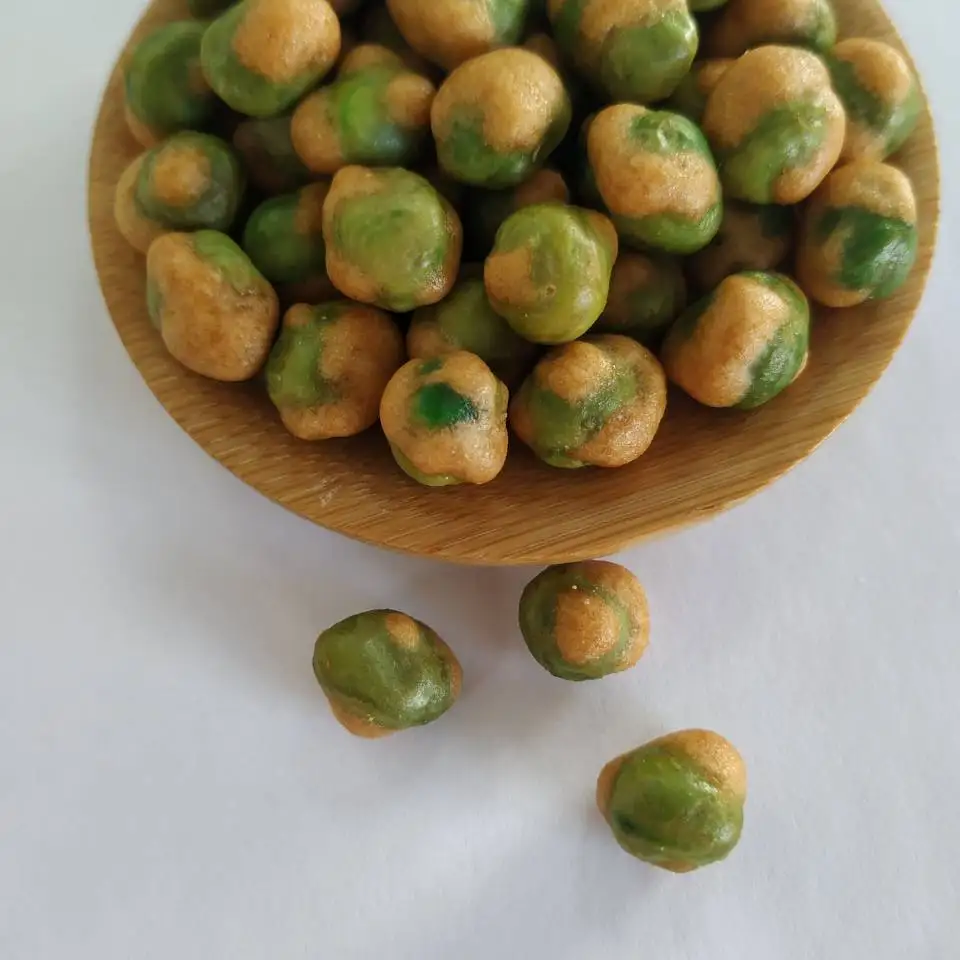 
Factory Coated Crunchy soy sauce flavor Green Peas 