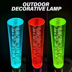 New Outdoor Waterproof Solar Color Lamp Acrylic Bubble Reed Lamp Outdoor Courtyard Garden Lawn Landscape Light