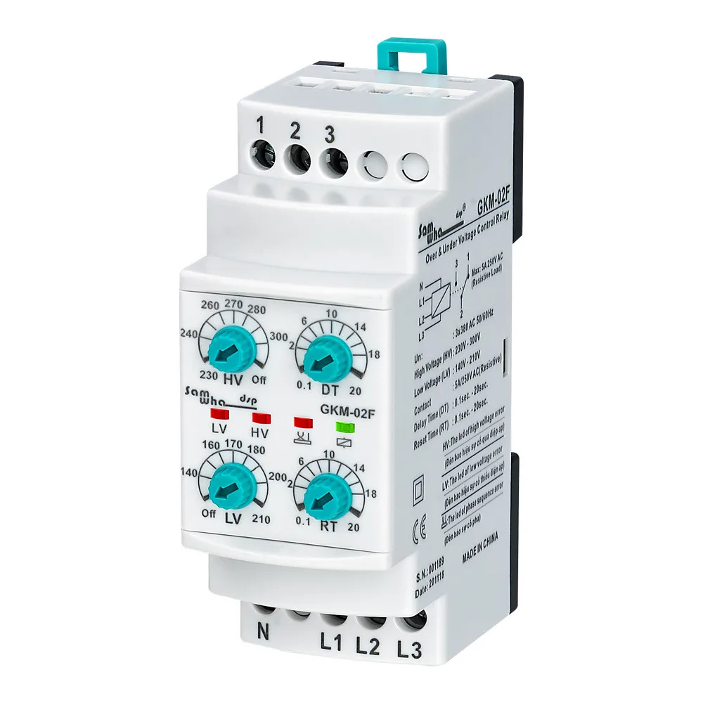 Samwha-dsp Gkm-02f клеммы реле контроля напряжения Защита