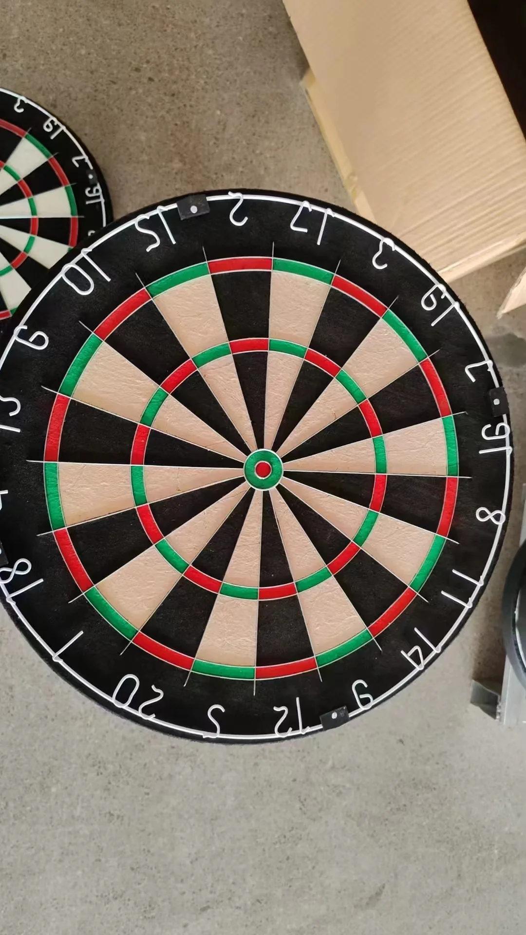 Round Dart Board With Knife Net For Kids Steel Tip Darts- Dartboard with Mounting Hardware by Hey! Play!