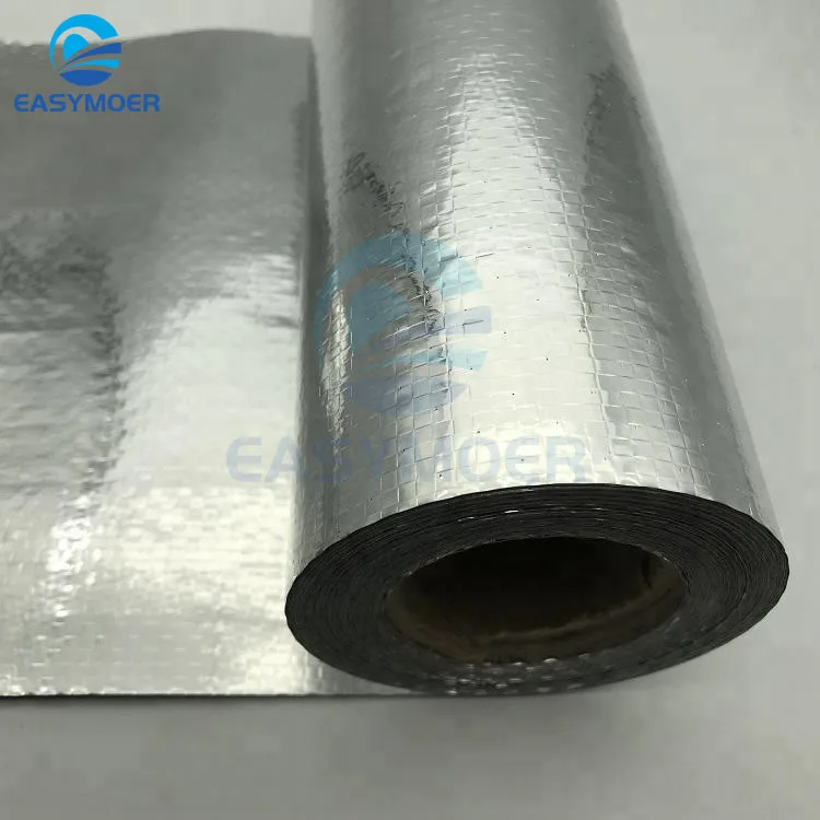 reflective 100gsm thermal insulation  double side aluminum foil woven fabric