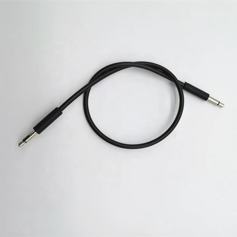 Multi-Colored TPE thin cable  3.5mm mono patch TPE cable  for eurorack modular synthesizer audio cable